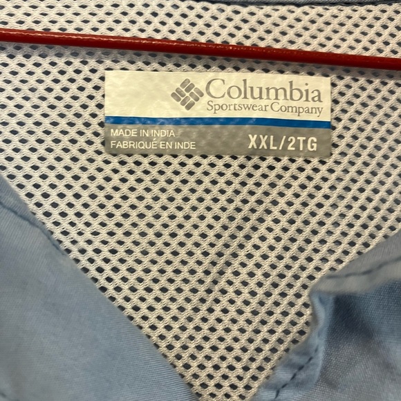 Columbia PFG Light Blue Fishing Shirt - Picture 5 of 9